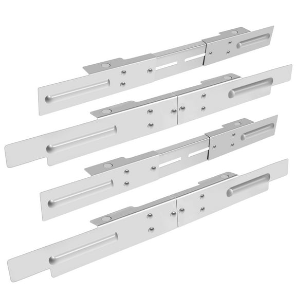 4Pcs Griddle Wind Guard Retractable Griddle Wind Screen Magnetic Wind Guard Stainless Steel Griddle Part Heat Resistant Grill Accessories for 28 to 36 Inch Griddles