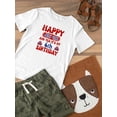 thumbnail image 3 of Happy July 4Th, 6Th Birthday T-Shirt Toddler -Image by Shutterstock,  5 Toddler, 3 of 4