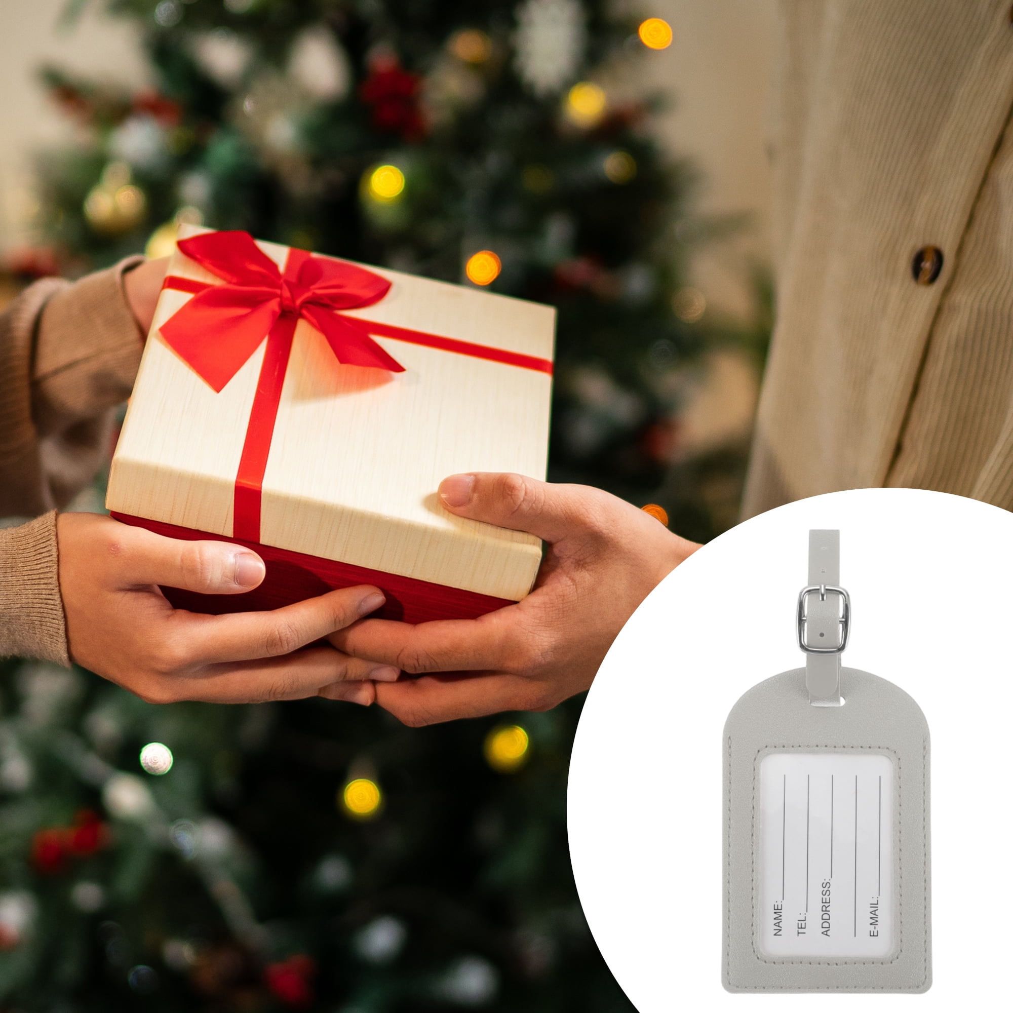Unique Bargains 1 Pc Durable Luggage Tag for Travelling Gray