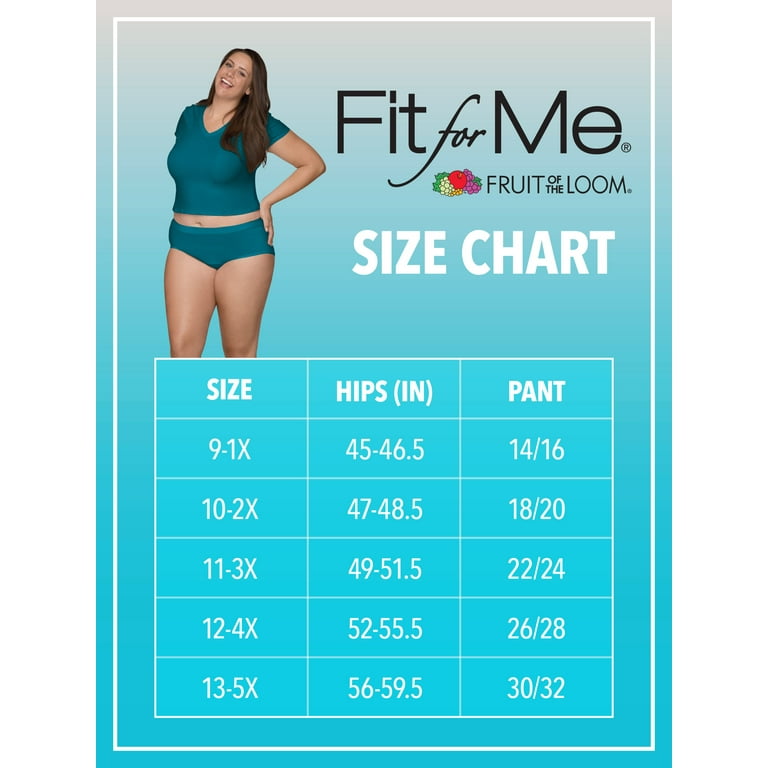 Fit for Me by Fruit of the Loom Women's Plus Size Microfiber Hi