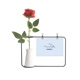 thumbnail image 1 of Botella de decoración de jarrones colgantes de flores rosas artificiales, 1 of 3