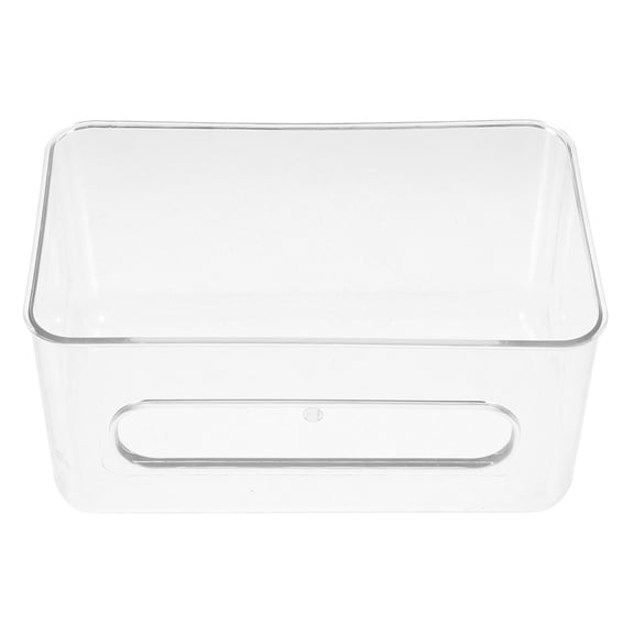 OULII Wall Mount and Glove Dispenser Box, Transparent Plastic Holder for Face Masks and Gloves, 1 Piece