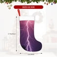 thumbnail image 4 of Salouo Thunderstorm Violet Purple Print Christmas Stockings,Large Xmas Stocking Set of 1 Holiday and Farmhouse Stocking for Christmas Holiday Party Decoration(17.7*11 Inch), 4 of 7