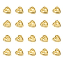 ROSENICE 100Pcs Diy Mini Buttons Heart Shaped Decorative For Sewers And Diy Projects