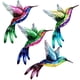 thumbnail image 5 of Escultura de pájaro de metal para pared, adorno colgante para exteriores, para decoración de jardín y hogar., 5 of 5