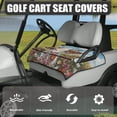 thumbnail image 3 of Whosucclay Flower Bull Golf Cart Seat Protector, Fold-Away Design Washable Anti-Fade Golf Cart Seat Cover for Yamaha EZGO Club Car, 52.36" x 32.28", 3 of 6