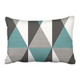 thumbnail image 1 of RYLABLUE Blue And White And Grey Rectangle Geometric Shapes Pattern Decorative Pillowcases With Hidden Zipper Decor Cushion Covers Two Side 20x30 inches, 1 of 1