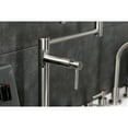 thumbnail image 4 of Kingston Brass KS4708DL Concord Deck Mount Pot Filler Faucet, Brushed Nickel, 4 of 8