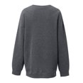 thumbnail image 4 of Hauts pour Femmes Décontractés d'Été, Hauts d'Hiver Aguichant à Col Rond et Manches Longues, Sweat à Capuche Imprimé, Blouse, Tenues de Rentrée pour Femmes en Liquidation, 4 of 4