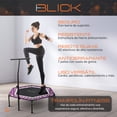 thumbnail image 2 of Trampolin Fitness Ejercicio Brincolin Con Barra Agarradera Jumping Aeróbicos 94x101 Cm Color Rosa Blick, 2 of 5