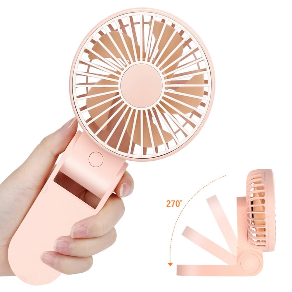 TriPole Mini Handheld Fan USB Portable Fans Rechargeable Battery