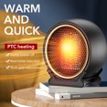 thumbnail image 6 of Vtin 1200W Space Heater for Indoor Use, Heating Electric Portable PTC Heaters with Overheat Protection, Black, 6 of 15