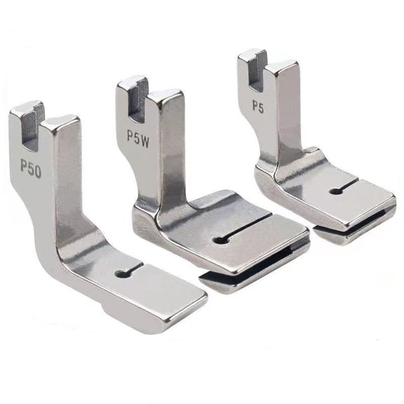 3PCS Piping Sewing Machine Presser Foot, Double Gathering Pleated Shirring Presser Foot for Industrial Sewing Machine, P5 P50 P5W Fits for Most of Common Sewing Machine