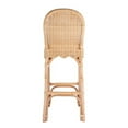 thumbnail image 6 of Butler Specialty Company Flora Rattan 30" Scalloped Edge Bar Stool - Natural, 6 of 8