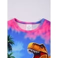 thumbnail image 5 of ATAIKU Summer Pajamas for Boys Dinosaur Short Sleeve 2-Piece PJs Set Toddler Kid Comfy Sleepwear Size 3-12Y, 5 of 13