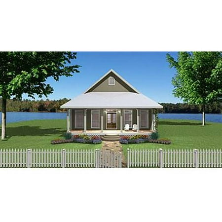 TheHouseDesigners-7650 Construction-Ready Cottage House Plan with Slab Foundation (5 Printed (Best Cottage House Plans)