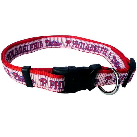 Pets First MLB Philadelphia Phillies Dogs and Cats Collar - Heavy-Duty, Durable & Adjustable - Medium