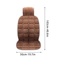thumbnail image 2 of DPTALR Warm Plush Car Seat Cover Bundle Free Winter Keep Warm Front Rear Pad Silk Cotton Filling, 2 of 7