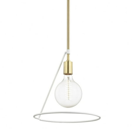 

-One Light Pendant in Style-11.75 inches Wide By 16 inches High-Polished Nickel/Black Finish Bailey Street Home 735-Bel-2941848