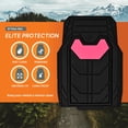 thumbnail image 5 of FH Group Universal Fit Bold Geometric Car Floor Mats with Trimmable Design  - Pink Full Set, 5 of 8