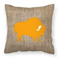 thumbnail image 2 of Carolines Treasures BB1127-BL-BN-PW1818 Buffalo Burlap and Brown   Canvas Fabric Decorative Pillow BB1127 18H x18W, 2 of 2