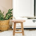 thumbnail image 3 of SHISUYAN Wood Step Stool Wood Stool Step Stool Wooden Stool Wood Small Wood Stool for Entry, 3 of 8