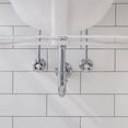 thumbnail image 3 of Water Creation Empire 30" Single Plastic Wash Stand - Chrome/Clear, 3 of 6