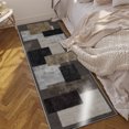 thumbnail image 4 of 2x6 FT Kitchen Runner Rugs Non Skid Washable, Faux Wool Rug Runners for Hallways Bathroom Carpet Runner, Soft Indoor Modern Floor Rug for Entryway Laundry Room, 4 of 11