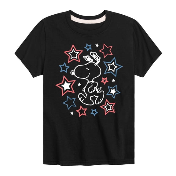 Peanuts - Snoopy Stars - Toddler & Youth Short Sleeve Graphic T-Shirt