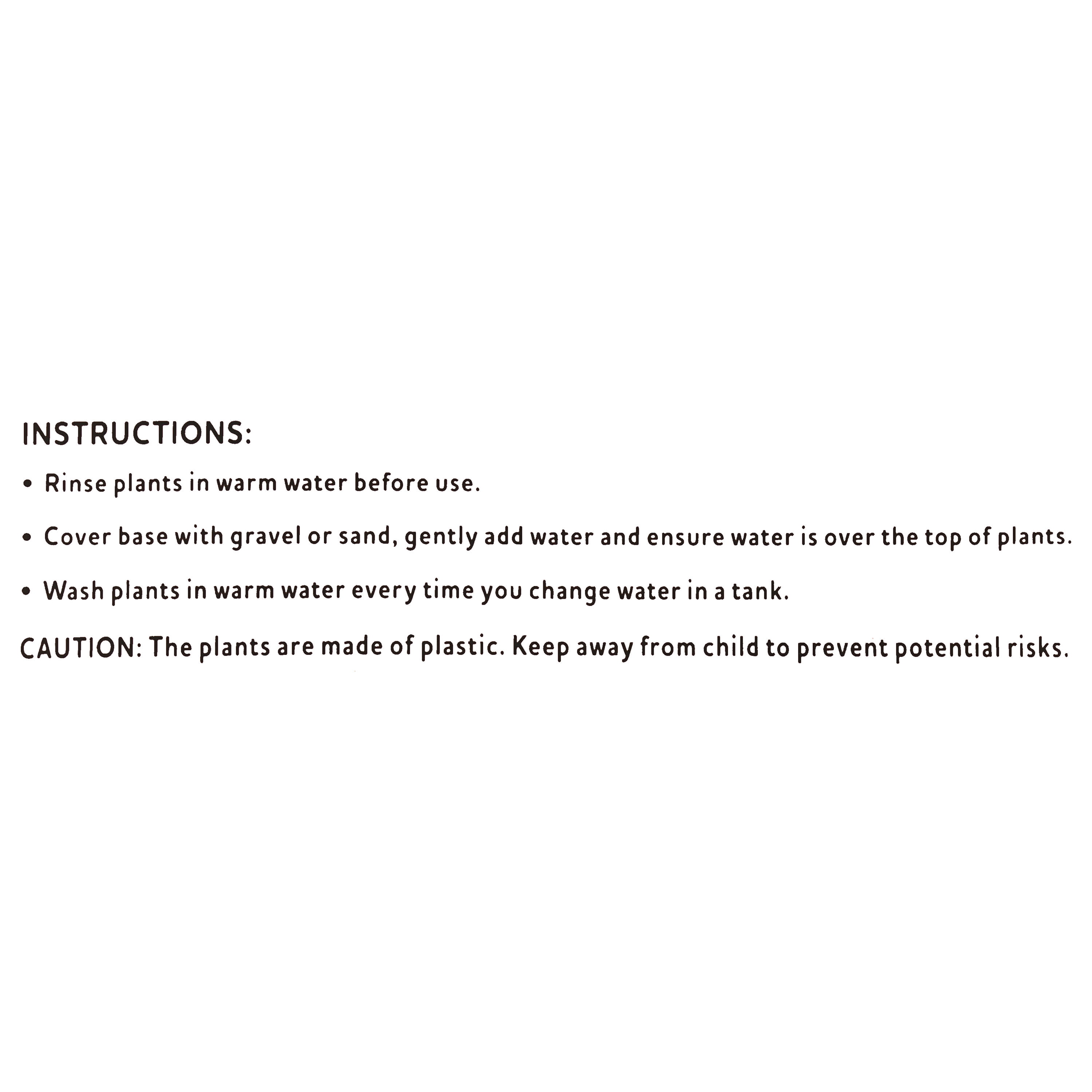 Vibrant Life 4-Piece Assorted Plastic Aquarium Plants, (2) 10-inch & (2) 12-inch