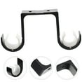 thumbnail image 3 of Worgeous Curtain Rod Bracket Ceiling Mount 1Pack for Hanging Curtains and Supporting Double Rods Home Decoration, 3 of 8