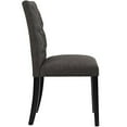 thumbnail image 3 of Modway Duchess 21.5" Fabric Solid Rubberwood Dining Chair in Brown (Set of 4), 3 of 6