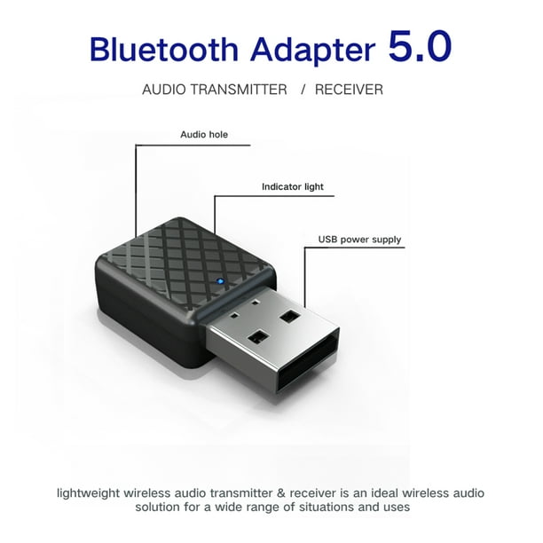 Adaptateur Bluetooth Récepteur 5,0mm Aux Stereo Wireless USB Mini