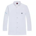 thumbnail image 1 of CHEF UNIFORM Uniform Cocina de manga larga Delantal con bolsillos delanteros Butcher Professional Home Supplies Sweat Bands for Grill Restaurant White l sidaley LF000324-08, 1 of 7