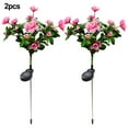 thumbnail image 3 of 2x Solar Rhododendron Lights LED Flower Stake Lamp Outdoor Yard Waterproof Patio, 3 of 13