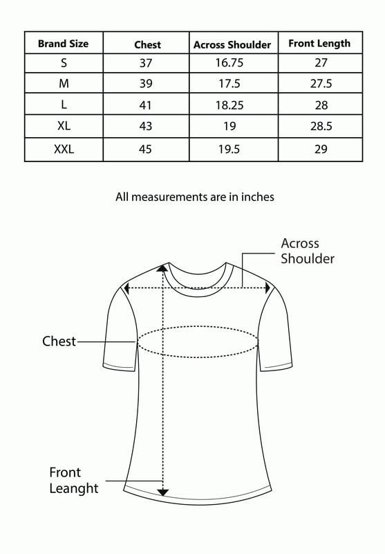 Off White Size Chart T Shirt