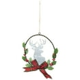 thumbnail image 5 of Northlight Moose with Plaid Bow Christmas Wreath Ornament - 5.5", 5 of 6