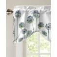 thumbnail image 3 of Tie Up Valance Curtain for Kitchen, Vintage Dandelion Flower on White Rod Pocket Short Curtains Adjustable Tie-Up Shade Valances, Watercolor Plant Window Treatment for Bathroom Living Room Bedroom, 3 of 7