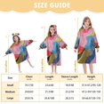 thumbnail image 4 of FORMRS Wearable Blanket Hoodie with Sleeves for Kids Cozy Flannel Sweatshirt, Stripes Pattern, 4 of 7