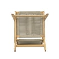thumbnail image 4 of Christopher Knight Home Patio Lounge Chairs with Wood Frame and Handwoven Rope Seat, Beige, Set of 2, 4 of 13
