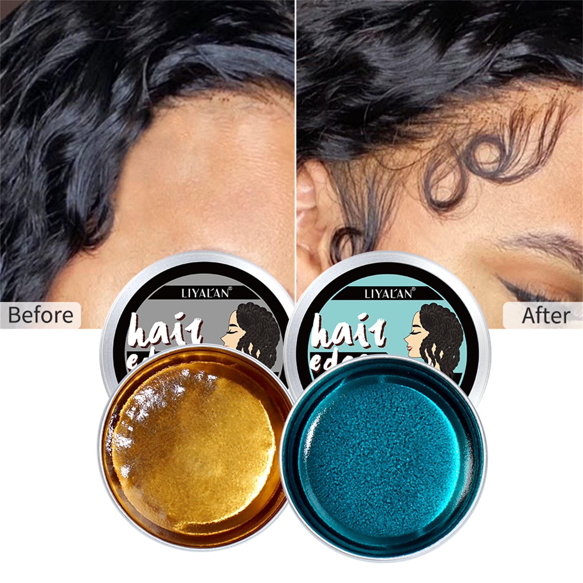 LIYAL'AN Hair Edge Control Wax for Women Strong Hold Nongreasy Edge