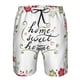 thumbnail image 3 of Fotbe Home Sweet Home Floral Trajes de Baño Estampados para Hombre, Shorts de Verano de Secado Rápido, Ropa de Playa, Bañadores-XX-Large, 3 of 6