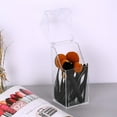 thumbnail image 4 of Organizador de brochas de maquillaje, material acrílico transparente, forma hexagonal, soporte para brochas de maquillaje con tapa a prueba de polvo, tamaño compacto, amplio espacio de almacenamiento, 4 of 8