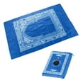 thumbnail image 2 of veasfak Muslim Prayer Rug Islamic Mat for Muslim Prayers Great Ramadan Gifts for Muslim Blue, 2 of 8