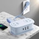 thumbnail image 2 of Regleta cinco en uno con puertos USB, alargador con protector contra sobretensiones, regleta portátil para viajes, carga inteligente USB que satisface las necesidades de diversos dispositivos, 2 of 2