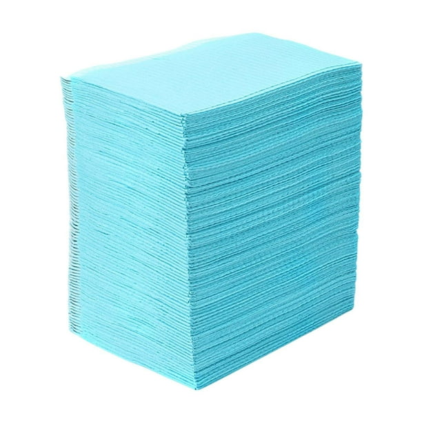 125 piezas Mats de mesa de uñas de tatuajes desechables para almohadillas para el salón de belleza azul