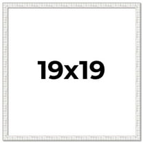 19x19 Frame White Real Wood Picture Frame Width 0.75 inches | Interior Frame Depth 0.5 inches |