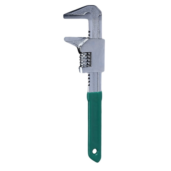 1 pieza de alicates de llave de ángulo recto en forma de F, llave de acero, herramienta manual de plomería