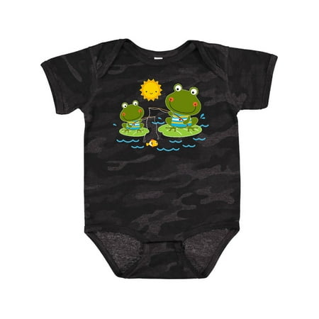 

Inktastic Fishing Frogs Cute Fisherman Gift Baby Boy Bodysuit