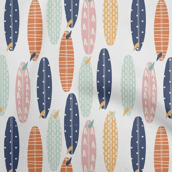 oneOone Viscose Jersey Orange Fabric Kids Floral Sewing Craft Projects Fabric Prints By Yard 60 Inch Wide